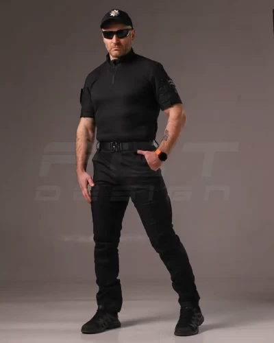 Убакс боевая рубашка короткий рукав черная из термоткани CoolPass antistatic 44