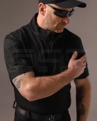 Убакс бойова сорочка короткий рукав чорна з термотканини CoolPass antistatic