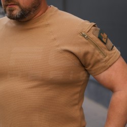 Комплект Футболка Комбат + Шорти тактичні Zara Койот