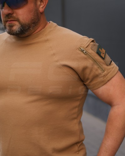 Комплект Футболка Комбат + Шорти тактичні Zara Койот S S