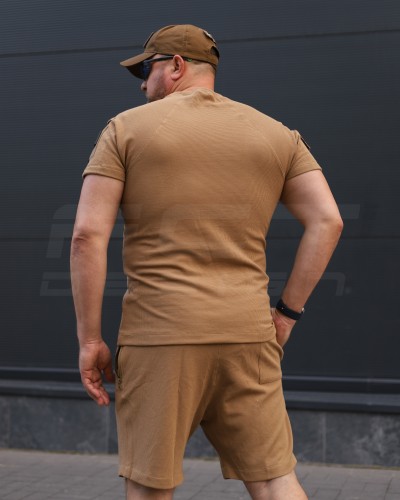 Комплект Футболка Комбат + Шорти тактичні Zara Койот S S