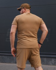 Комплект Футболка Комбат + Шорти тактичні Zara Койот
