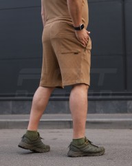 Комплект Футболка Комбат + Шорти тактичні Zara Койот