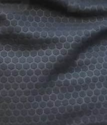 Ткань флис Гексагон соты темно-серый