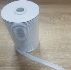 Атласний Кант білий/золотий