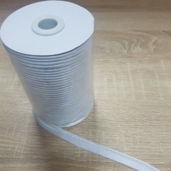 Атласний Кант білий/золотий