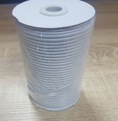 Атласний Кант білий/золотий