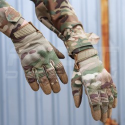 Рукавиці тактичні з кісточками Мультикам Touch Screen
