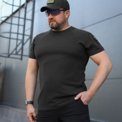 Комплект Футболка Комбат + Шорты тактические Zara Черный