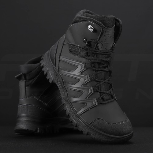 Черевики зимові Урбан мембрана GoreTex Slimtex з італійської екошкіри чорні 39 39