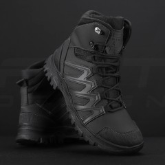 Черевики зимові Урбан мембрана GoreTex Slimtex з італійської екошкіри чорні