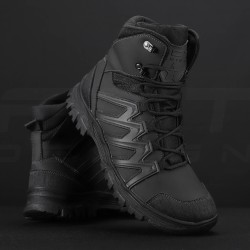 Ботинки зимние Урбан на мембране Gore-tex + Slimtex из Итальянской Экокожи черные