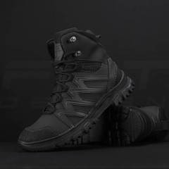 Черевики зимові Урбан мембрана GoreTex Slimtex з італійської екошкіри чорні