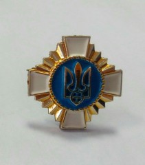 Хрест на аксельбант білий