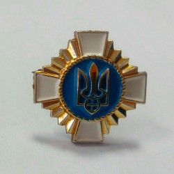 Хрест на аксельбант білий