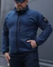 Кофта фліс соти Гексагон на блискавці Синя 40-42/3 40-42/3