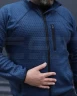 Кофта фліс соти Гексагон на блискавці Синя 40-42/3 40-42/3