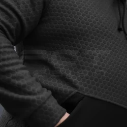 Костюм спортивный Гексагон флис соты с усилением Софтшелл черный