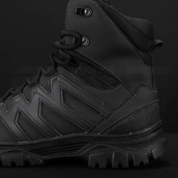 Ботинки зимние Урбан на мембране Gore-tex + мех из Итальянской Экокожи черные