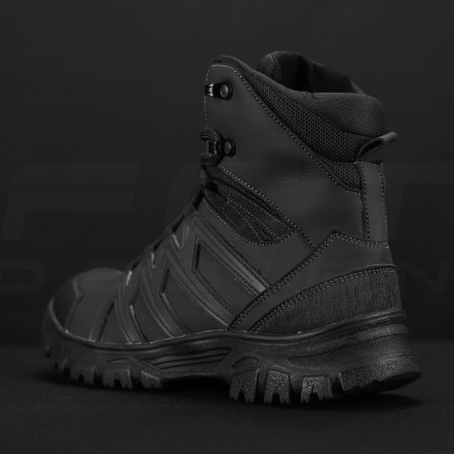 Черевики зимові Урбан мембрана GoreTex хутро з італійської екошкіри чорні 39 39