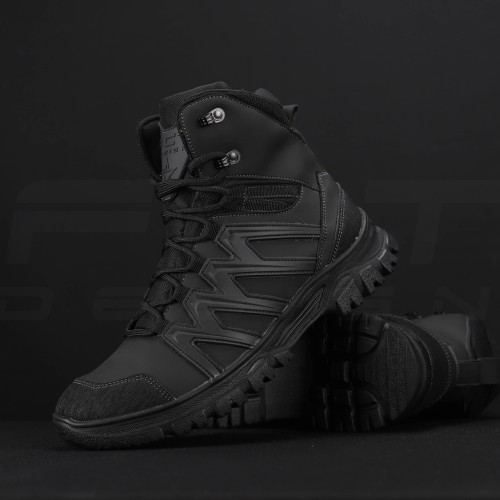 Черевики зимові Урбан мембрана GoreTex хутро з італійської екошкіри чорні 39 39