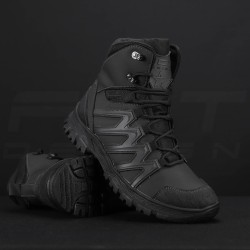 Ботинки зимние Урбан на мембране Gore-tex + мех из Итальянской Экокожи черные