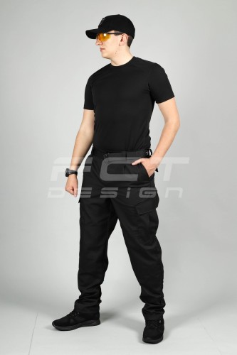 Штани літні Мілітарі карго ріп-стоп чорні 42 42