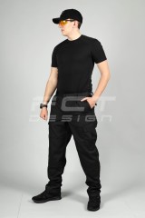Штани літні Мілітарі карго ріп-стоп чорні
