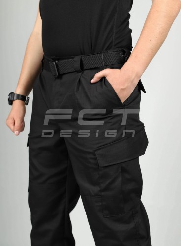 Штани літні Мілітарі карго ріп-стоп чорні 42 42