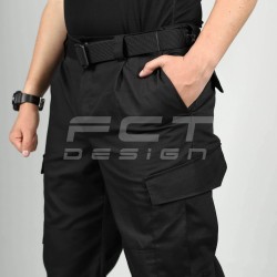 Брюки летние Милитари карго рип-стоп черные