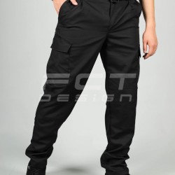 Брюки летние Милитари карго рип-стоп черные