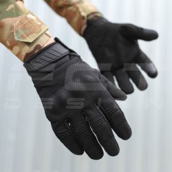 Рукавиці тактичні з кісточками чорні Touch Screen