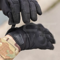 Рукавиці тактичні з кісточками чорні Touch Screen