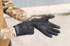 Рукавиці тактичні з кісточками чорні Touch Screen