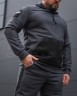 Костюм спортивный Гексагон флис соты с усилением Софтшелл серый 44