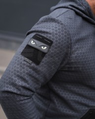 Костюм спортивний Гексагон фліс соти з посиленням Софтшелл сірий