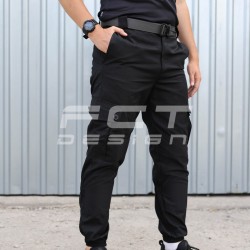 Брюки летние Джоггер тактические черные (только 58р.)
