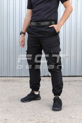 Штани літні Джоггер тактичні чорні (тільки 58р.)