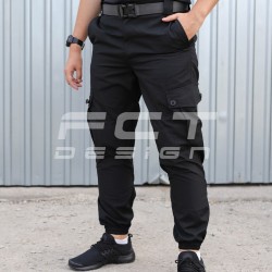 Брюки летние Джоггер тактические черные (только 58р.)