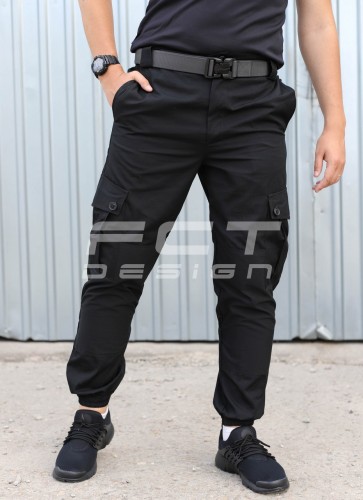Штани літні Джоггер тактичні чорні (тільки 58р.) 58 58