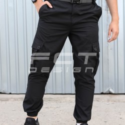 Брюки летние Джоггер тактические черные (только 58р.)