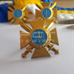 Хрест на аксельбант великий ЗСУ-ЗСУ-ДПСУ золото-Прикордонна служба