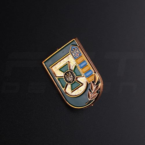 Беретній знак кокарда ДПСУ/прикордонна служба пластик  