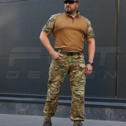 Убакс боевая рубашка короткий рукав CoolPass рукава Мультикам