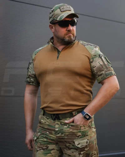 Убакс бойова сорочка короткий рукав CoolPass рукава Мультикам 44 44