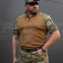 Убакс боевая рубашка короткий рукав CoolPass рукава Мультикам