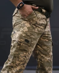 Штани літні мілітарі піксель ЗСУ з тонкої тканини ХБ