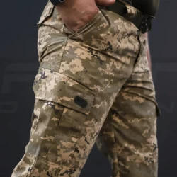 Брюки летние милитари пиксель ВСУ из тонкой ткани ХБ