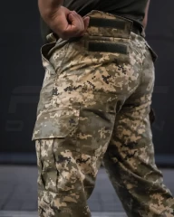 Штани літні мілітарі піксель ЗСУ з тонкої тканини ХБ
