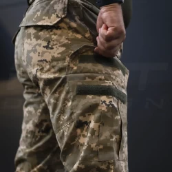 Брюки летние милитари пиксель ВСУ из тонкой ткани ХБ